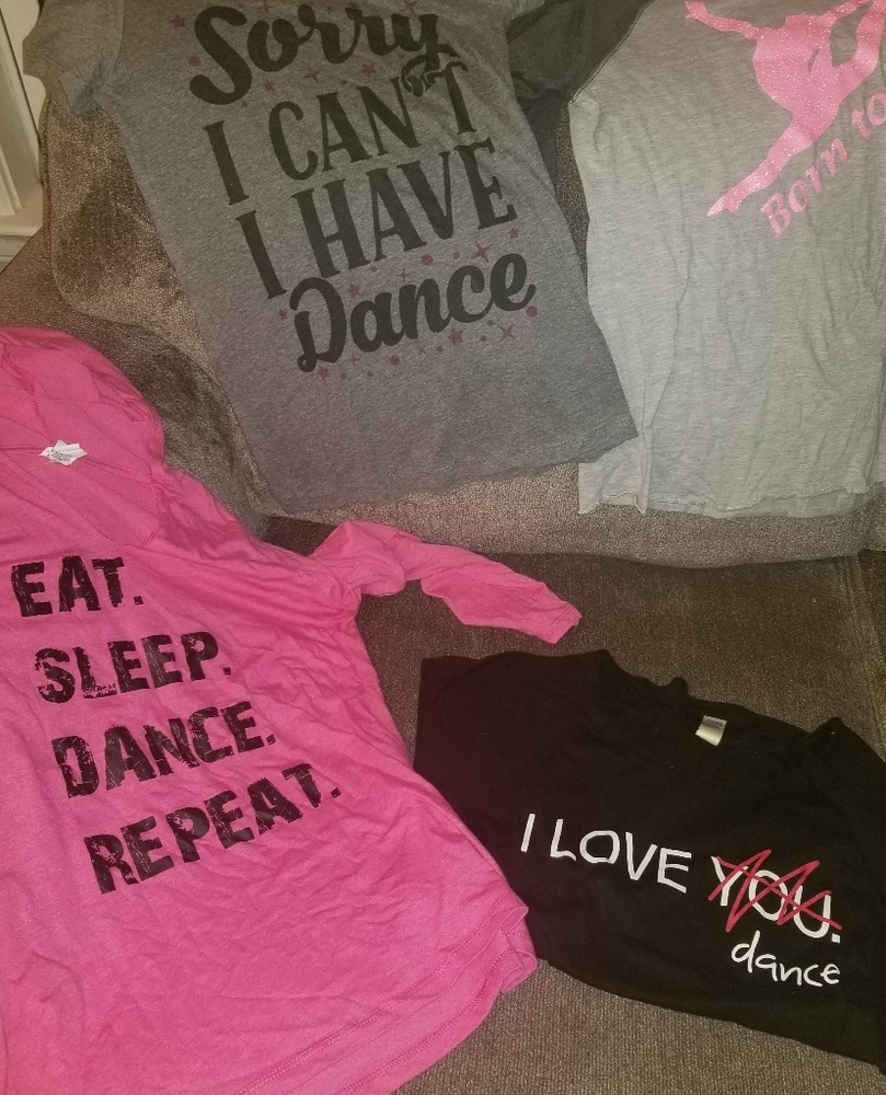Lot of dance shirts women's small